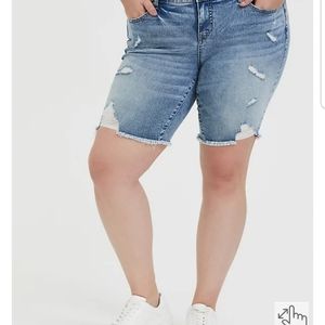 Denim Bermuda shorts
